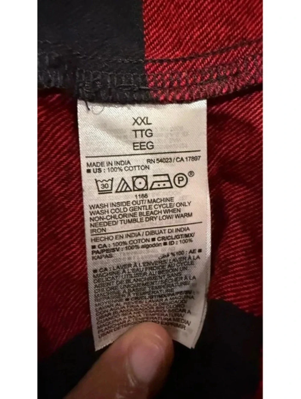 Old Navy XXL Red Buffalo Plaid Flannel Pajama Set